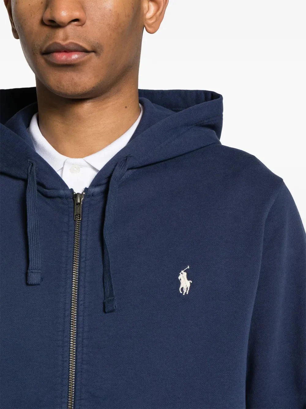 Polo Pony-embroidered cotton hoodie