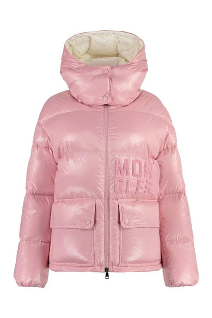 Moncler Abbaye hooded nylon down jacket