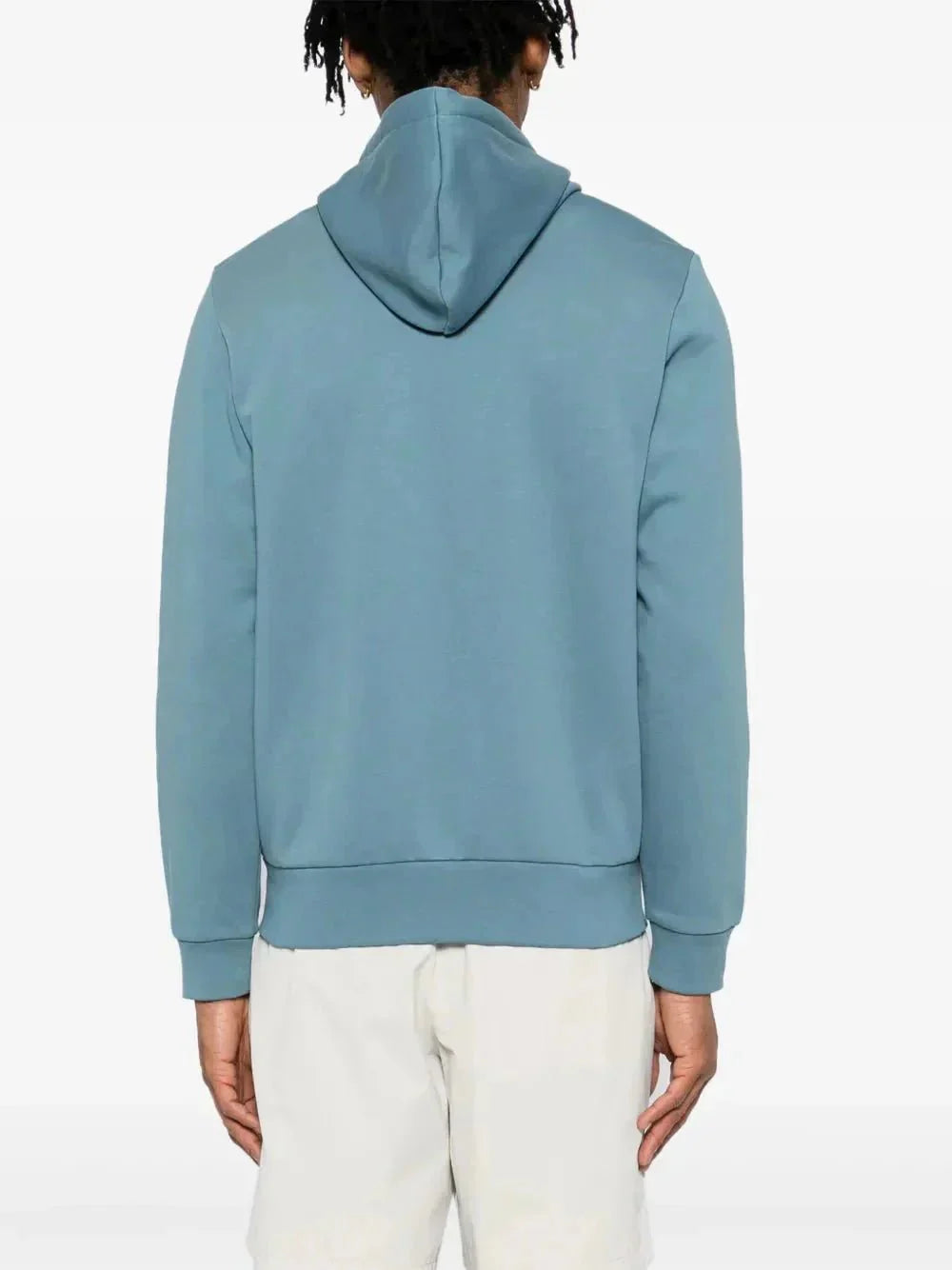 appliqué-logo zip-up hoodie