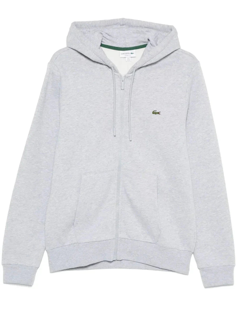 appliqué-logo zip-up hoodie