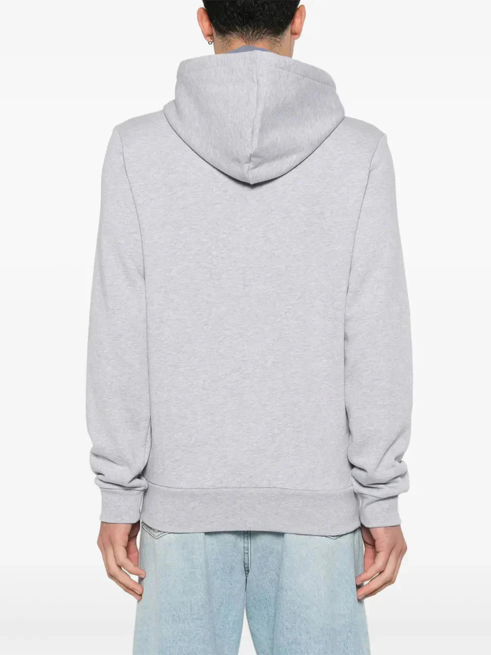 appliqué-logo zip-up hoodie