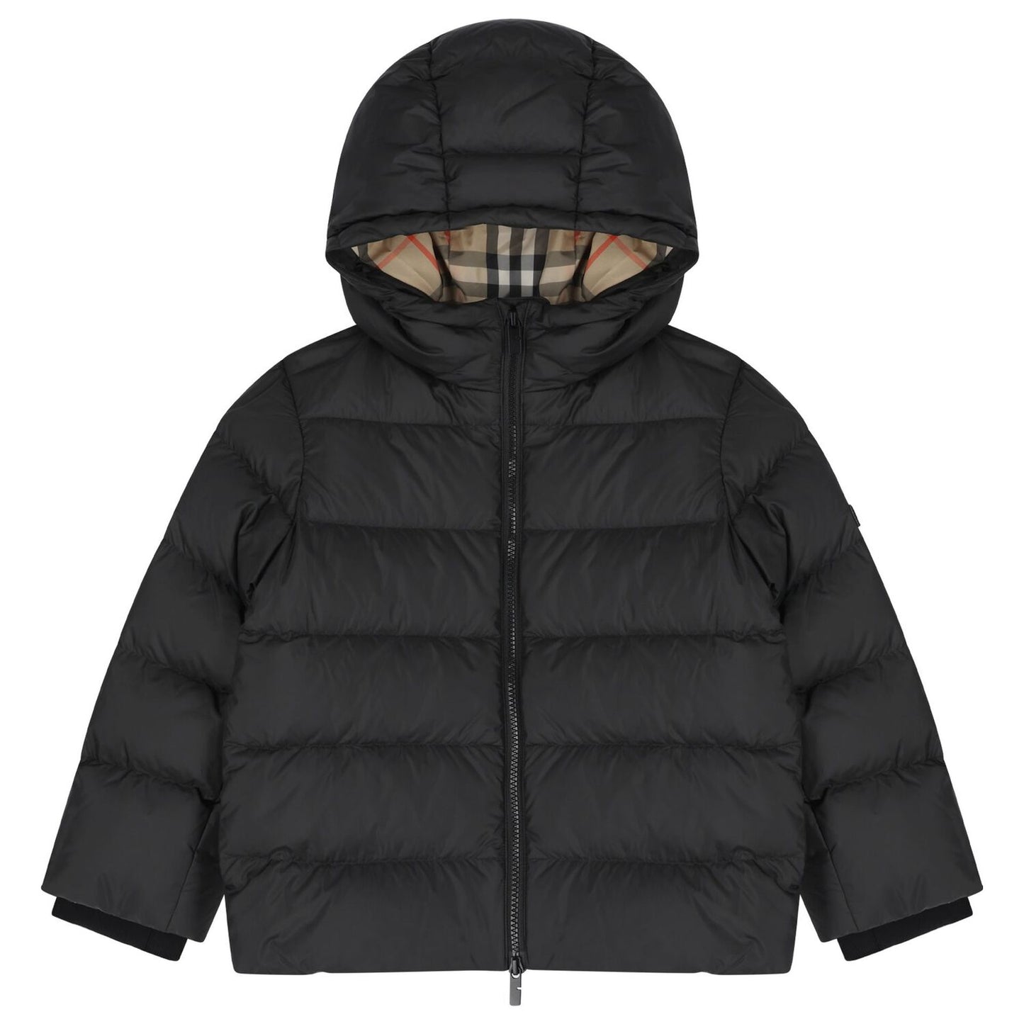 Burb Black Logo Padded Puffer Jacket puffer