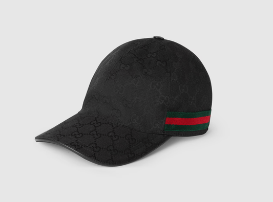 Casquette en toile GG avec détail bande Web