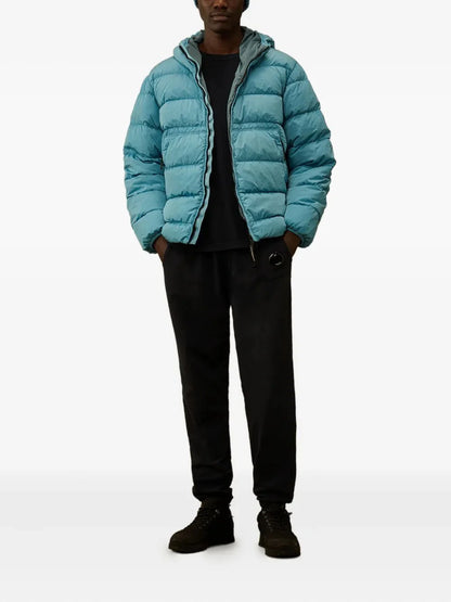 C.P. goggle-hood down jacket