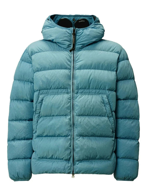 C.P. goggle-hood down jacket