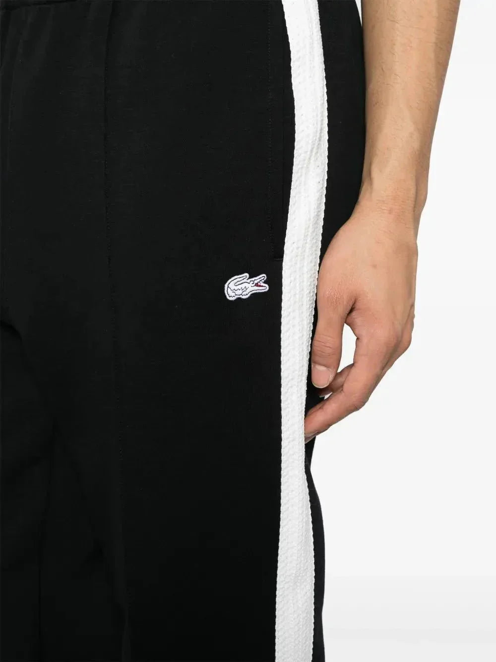crocodile-appliqué track pants