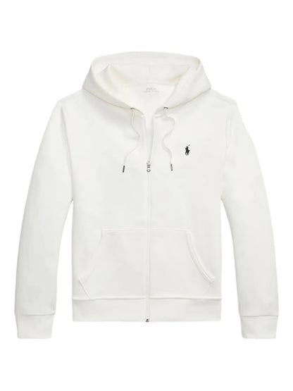 Double knit zip-up hoodie