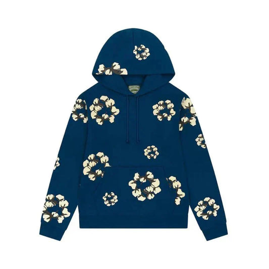 HOODIE CACTUS TEARS WREATH NAVY BLUE