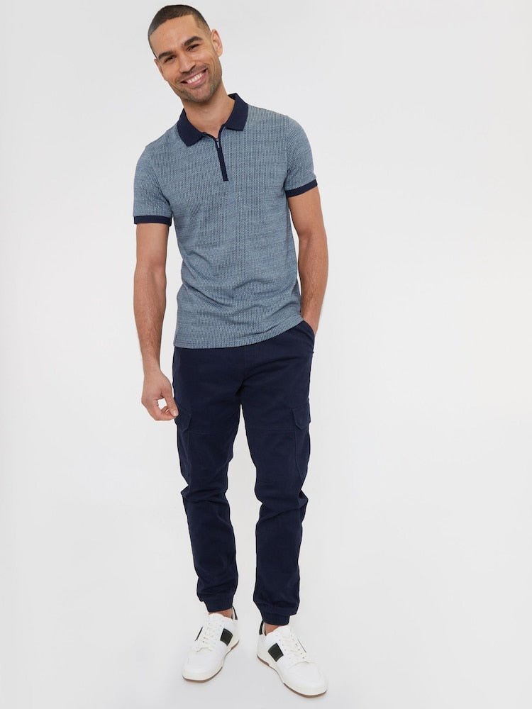 Navy Cotton Jogger Style Cargo Trousers (Pack de 3)