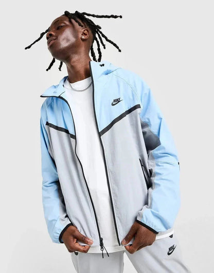 Nk Tech Woven Full Zip Hooded Jacket