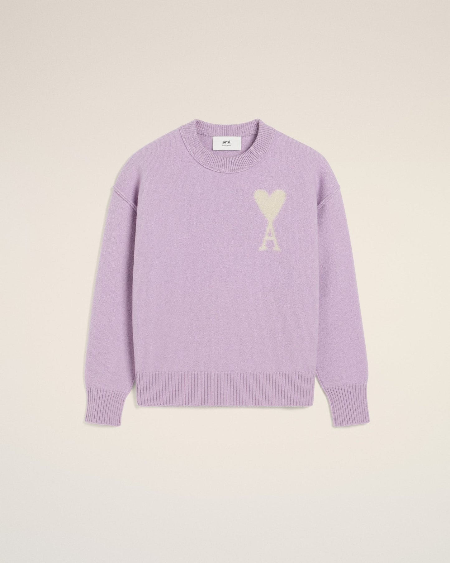 PURPLE WOOL AMI SWEATER