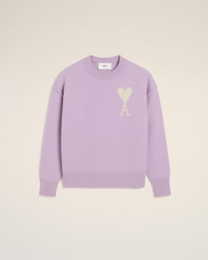 PURPLE WOOL AMI SWEATER