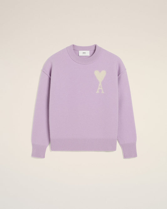 PURPLE WOOL AMI SWEATER