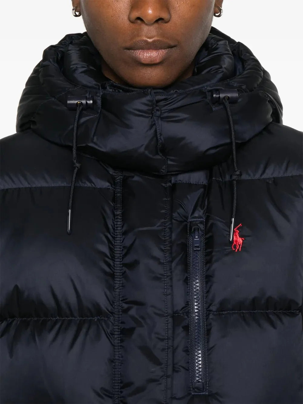 Ralph hooded puffer jacket Bleu Marine