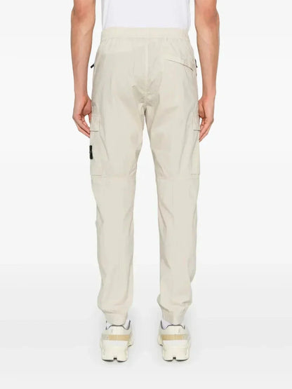 Stone cargo track pants