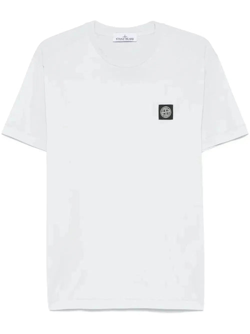 Stone Compass-patch cotton T-shirt