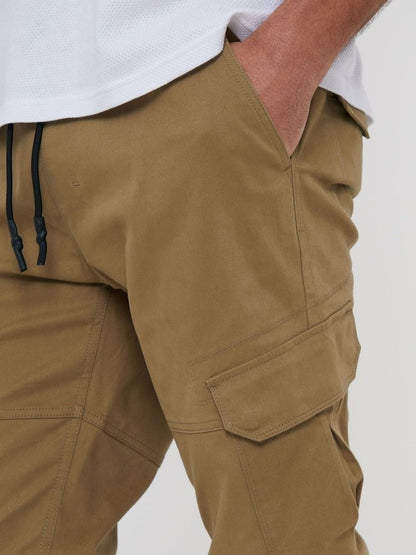 Stone Cotton Jogger Style Cargo Trousers (Pack de 3)