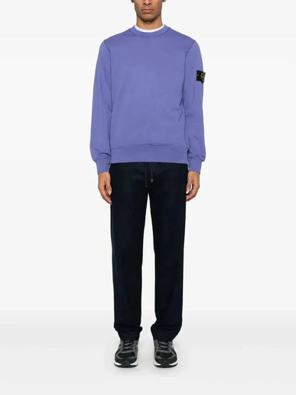 Stone sweat en coton à patch Compass