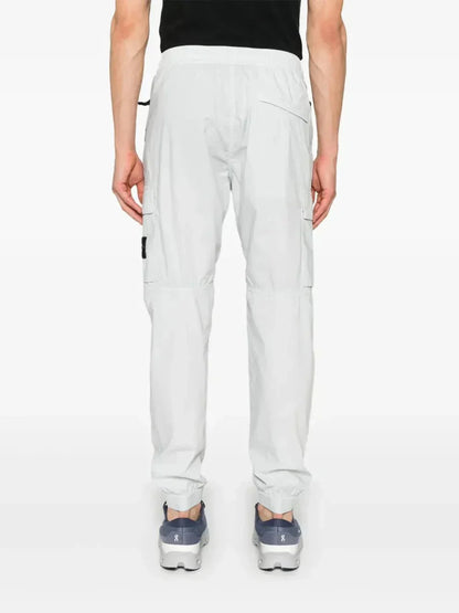 Stone tapered-leg cargo pants