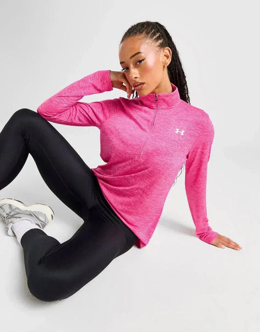 UA Warmup Tops Tech 1/2 Zip- Twist