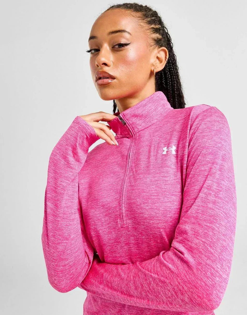UA Warmup Tops Tech 1/2 Zip- Twist