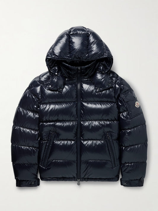 Moncler Maya Logo-Appliquéd Quilted Nylon Hooded Down Jacket